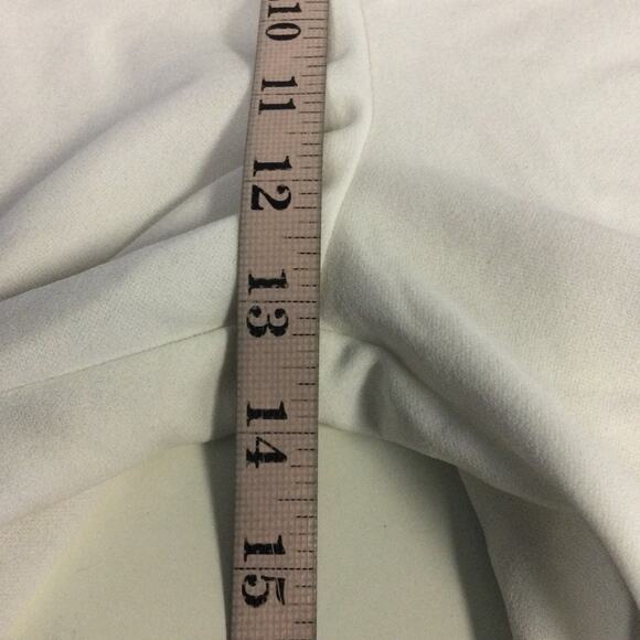 LULU'S M Thinking Out Loud White Backless Criss Cross Wide Leg Jumpsuit b101 - Picture 10 of 15